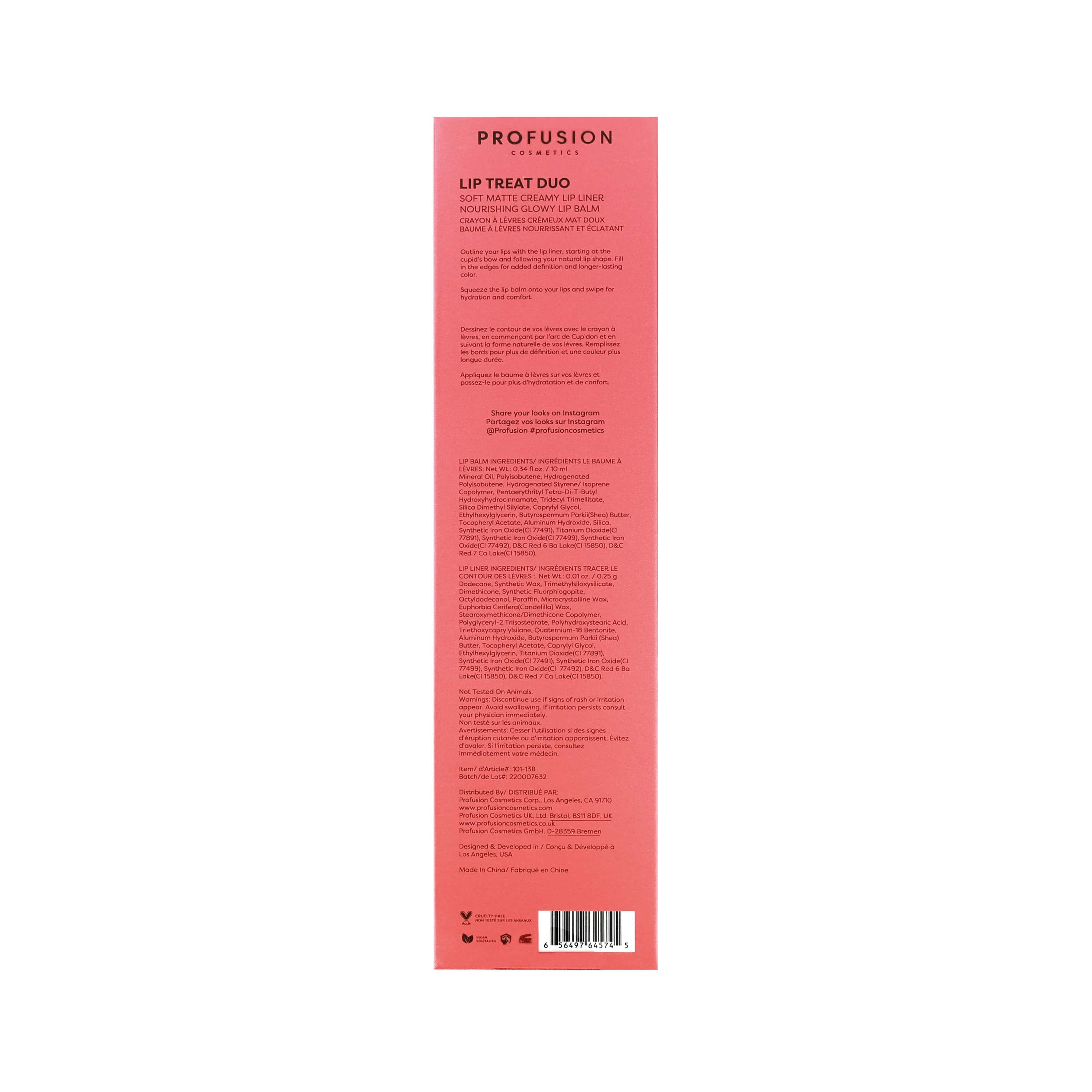 Profusion Cosmetics Lip Treat Duo - Strawberry & Cream Frappe
