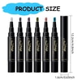 thumbnail image 5 of Nail Polish Pen Set, 6-Piece Water-Based Quick-Dry Nail Art Pens with Brush Tip, No UV LED Lamp Needed, 5 ml DIY Manicure Kit, 5 of 5