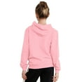 thumbnail image 2 of YONGHS Kids Boys Girls Long Sleeve Hoodie Drawstring Sweatshirt Top with Pocket Activewear Pink 5-6, 2 of 7