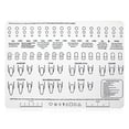 thumbnail image 1 of Silicona Nail Art Desk Pad DIY Polaco Pintura Práctica Mat DIY Manicure Capacitación Hoja Guía Guía de trabajo Pacio de trabajo Home Beauty Salon Sweethay CE009702-00, 1 of 7