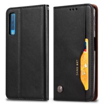 Allytech Galaxy A50 Wallet Case, PU Leather Slim Lightweight Shockproof Anti-Scratch Folio Kickstand Cards Note Pocket Folio Flip TPU Back Cover Wallet Cases for Samsung Galaxy A50 2019, Black