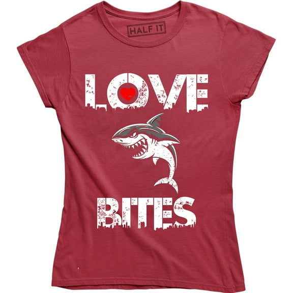 Love Bites - Funny Great White Shark Women's T-Shirt