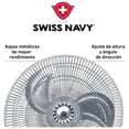 thumbnail image 3 of Ventilador De Pedestal The Swiss Navy 3 en1 Gris, 3 of 4