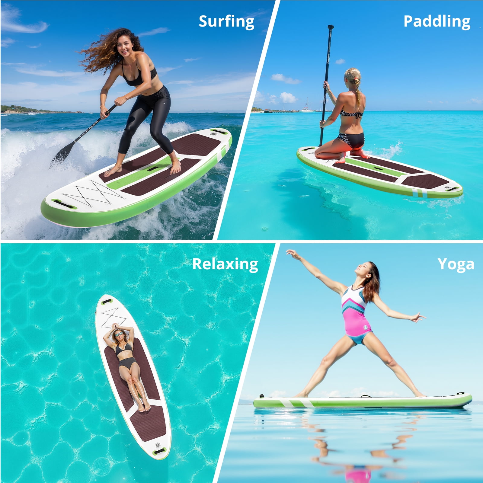 Inflatable Stand Up Paddle Board with Premium SUP Paddleboard Accessories,2-in-1 Paddle for Adults,Orange