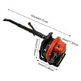 thumbnail image 4 of Backpack Leaf Blower 2-Stroke Gas Powered Snow Blower 63.3CC 2700W Air Cooling, 4 of 13