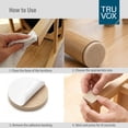 thumbnail image 5 of TruVox Felt Furniture Pads 133 PCS Assorted – Round & Square Floor Protectors for Chair Legs, Self-Adhesive Anti-Scratch Pads for Hardwood Laminate & Tile – Multi-Size Value Pack, Brown, 5 of 6