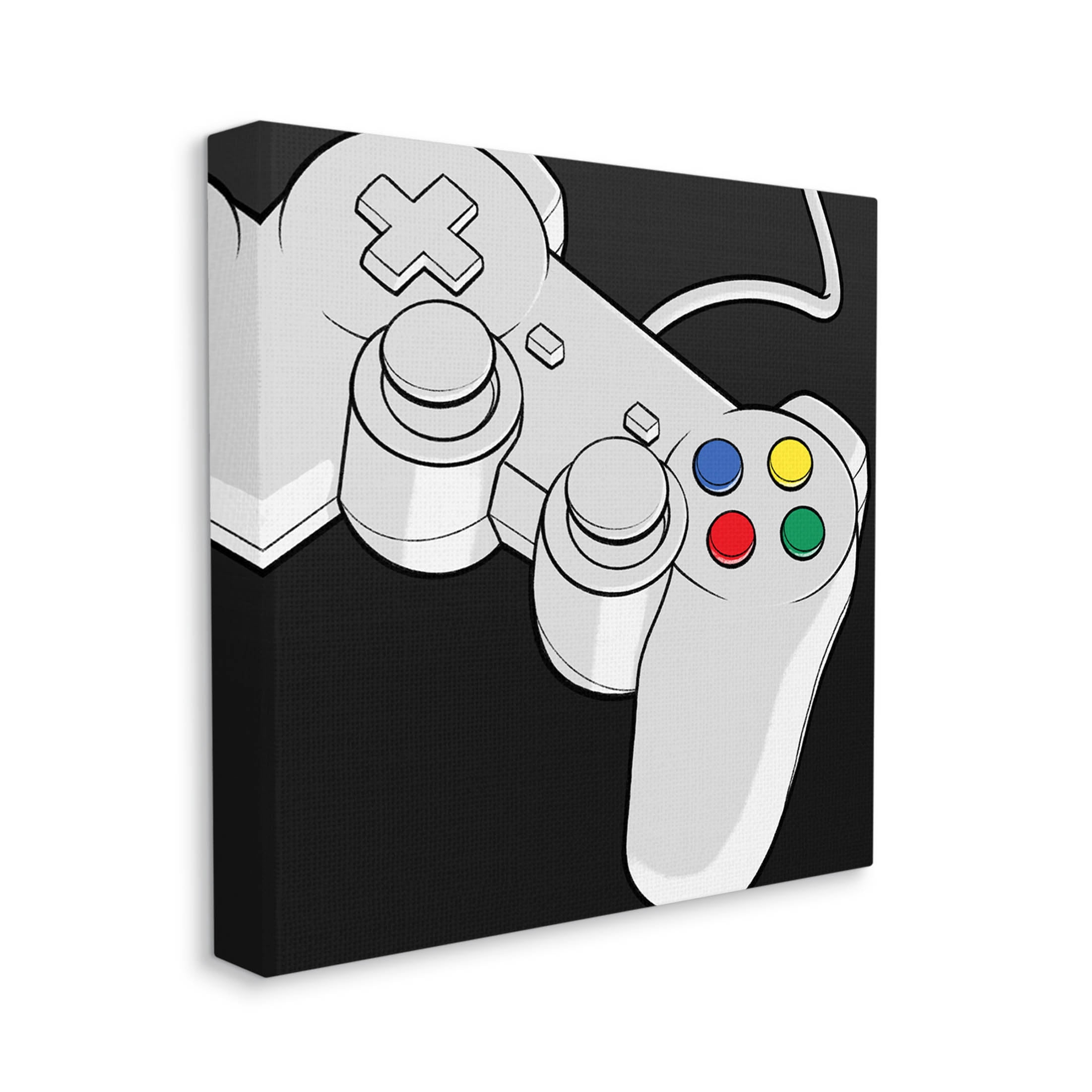 Stupell Industries Video Gaming Controller Graphic Art Gallery Wrapped Canvas Print Wall Art, Design by Marcus Prime