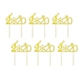 thumbnail image 4 of Feliz año Hello 2020 Cake Topper - 6X Hecho Hello 2020 New Year' Postre Cake Topper para Hello 2020 New Year Party Decor Supply dorado perfecl Topper de pastel de Navidad, 4 of 8