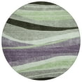 thumbnail image 2 of Addison Rugs Chantille Indoor/Outdoor Transitional Swirls Purple Washable Round Rug, 8' x 8', 2 of 6