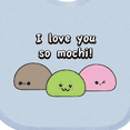 thumbnail image 4 of Inktastic I Love You So Mochi Boys or Girls Baby Bib, 4 of 4