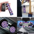 thumbnail image 5 of XYZCANDO Mandala Print Car Seat Cover Steering Wheel Cover Seat Belt Cover Keychain Lipstick Cover Car Trash Can Center Mirror Cover Coasters Easy Installation Personalized Suitable for Cars, 5 of 5