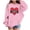 Pink, variant on Girl's Cute Cartoon Long Sleeve Sweatshirt Clothes Clothing Outfits 3-14Y White 3-4 Years