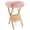 Pink, variant on Saloniture Wood Folding Massage Stool with Carrying Case, Cream
