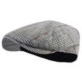 thumbnail image 3 of Herringbone Newsboy Caps Mens Tweed Flat Cap Youth Cabbie Beret Hats, 3 of 3