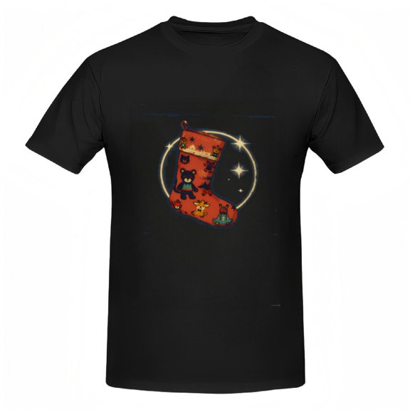 Cute Animal Stocking Graphic Tee - Holiday Christmas T-Shirt