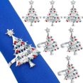 thumbnail image 1 of Árbol de Navidad servilletas anillos para Navidad boda cena de acción de gracias Afortunado Sencillez, 1 of 3