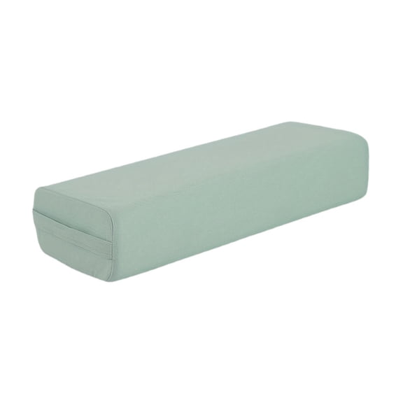 yotijay Foam Yoga Bolster Pillow for Men Women Ergonomic Support Cushion Removable Cover Light Green