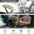 thumbnail image 7 of SCRAWLGOD Abstract Watercolor Anti-Slip Computer Chair Cover with Arm Rest Slipcovers Comfortable Desk Chair Seat Protector Stain Resistant Boss Chair Covers, 4 Pieces, 7 of 7