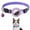Purple#1555, variant on Mascotas Adjustable Reflective Nylon Pet Collar with AirTag Sleeve, Heavy Duty Quick Release Buckle, for Small Medium Large Dogs & Puppies, 2 Pack