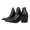thumbnail image 1 of NECHOLOGY Zapatos Botines mujer Europa y los Unidos y el comercio exterior de los Unidos para botas gruesas con cabeza redonda después de la correa Modelos clásicos y botines Botas (Black 7.5), 1 of 4
