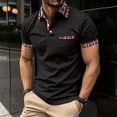thumbnail image 2 of Ramiter Polo Shirt Homme à Manches Courtes Polo Sport Shirt Noir,P, 2 of 5