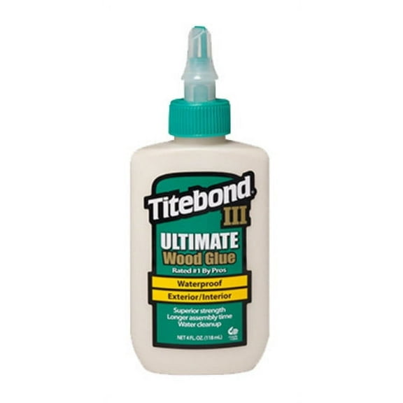 1 PK, Titebond 1412-Titebond III 4 Oz. Ultimate Waterproof Wood Glue