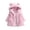 Pink, variant on Kids Girls Winter Warm Fleece Coats Full Zipper Plush Jacket Clothes Toddler Bear Ear Hooded Outwear Overcoat 12 18 Months 2t 3t 4t 1-7 Years