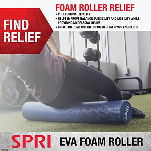 SPRI Rouleau en Mousse Rond à Haute Densité à Cellules Fermées en Mousse EVA, 36 Pouces