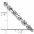 thumbnail image 5 of 10K White Gold 3mm Diamond-Cut Rope Chain (20 X 3) Made In Peru 10k023w-20, 5 of 5