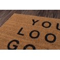 thumbnail image 4 of NOVOGRATZ Aloha Collection You Look Good Doormat, 1'6" x 2'6", Natural Brown, 4 of 4