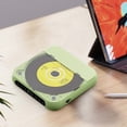 thumbnail image 4 of Portable Bluetooth CD Player with Rechargeable Battery, Built-in HiFi Speakers, AUX/USB Support, Compact Design for Music Lovers Green, 4 of 4