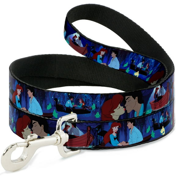 Disney Pet Leash, Dog Leash, The Little Mermaid Ariel Eric Boat Scenes, 6 Feet Long 0.5 Inch Wide