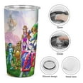thumbnail image 3 of The Legend Of Zelda Ocarina Of Time Stainless Steel Car Cup Thermal Vacuum Insulation Mug Gift Thermos Cup With Lid And Straw, 3 of 8