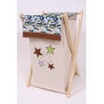thumbnail image 3 of Bacati - Camo Air Boys Laundry Hamper with Wooden Frame Blue Green Beige Brown, 3 of 6