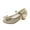 Golden, variant on Esaierr Kids Girls Mary Jane Shoes Big Girls Dress Shoes Glitter Princess Middle And Small Children Crystal Soft Bottom Dancing Shoes (Toddler/Little Kid/Big Kids)