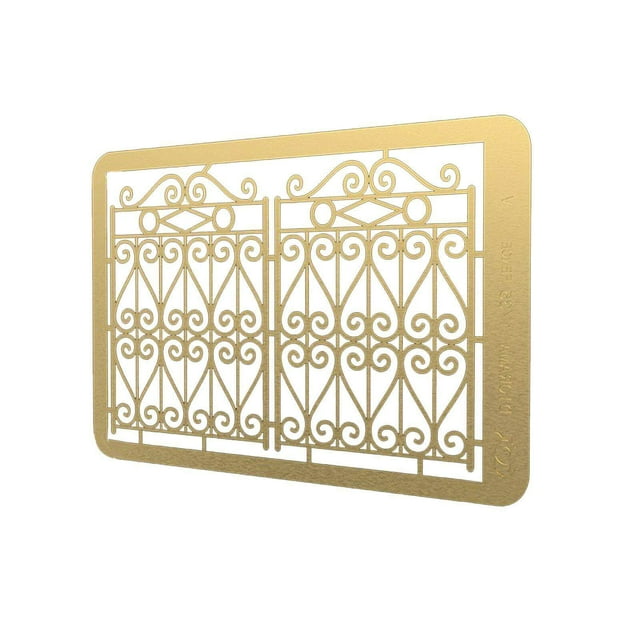 Xingzhi Handmade 1:35 Scale 3D Puzzle Model Brass Door Educational Toys Scenery Style D