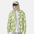 thumbnail image 4 of Haiem Daisies Flowers UPF 50+ Fishing Shirts for Men Long Sleeve UV Sun Protection Hoodie Non-Mask Outdoor Hiking Shirts, 4 of 9