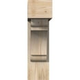 thumbnail image 2 of Ekena Millwork 7 1/2"W x 26"D x 26"H Olympic Block Smooth Bracket w/ Offset Brace, Douglas Fir, 2 of 25