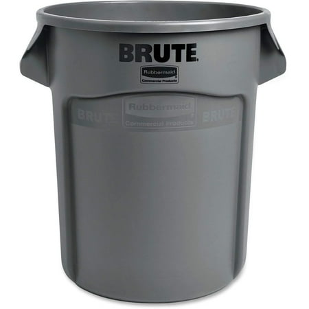 Rubbermaid Vented Brute 20 Gallon Gray Resin Container Without Lid