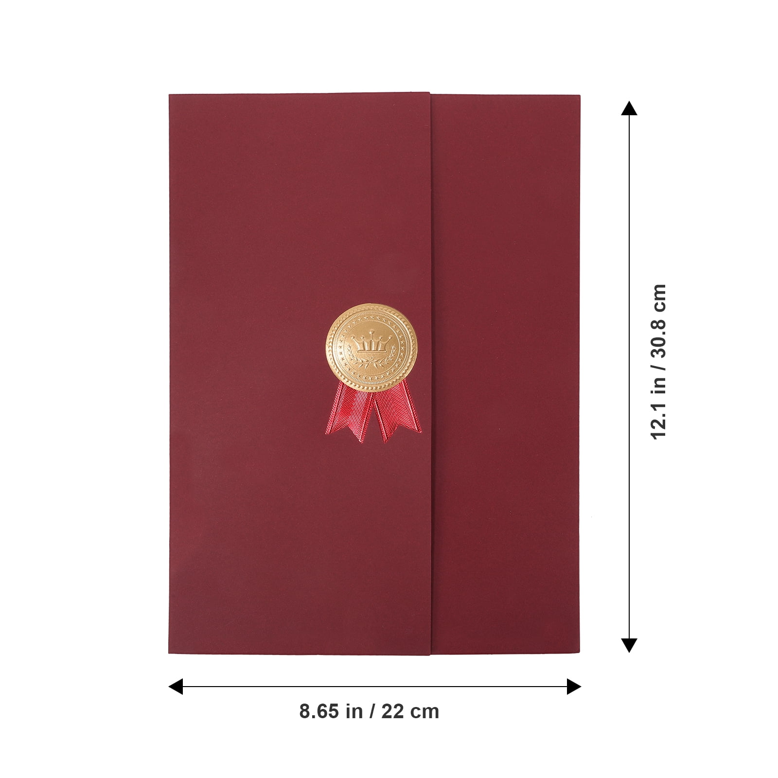 BEADCEST Dark Red Paper Award Covers for Decor - and Practical, 15Pcs