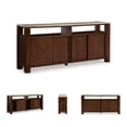 thumbnail image 4 of Signature Design by Ashley Furniture Tobinville Dark Brown Accent Cabinet, 4 of 11