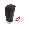 thumbnail image 1 of Funda de palanca de cambios Unique Bargains para Toyota Corolla 2009-2013, protector de palanca antideslizante, estilo pebble negro rojo, cuero sintético, 1 Pc, 1 of 1