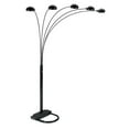 thumbnail image 1 of ORE International 6962BK Lampe sur Pied à Arche à 5 Bras, Noire, 1 of 1