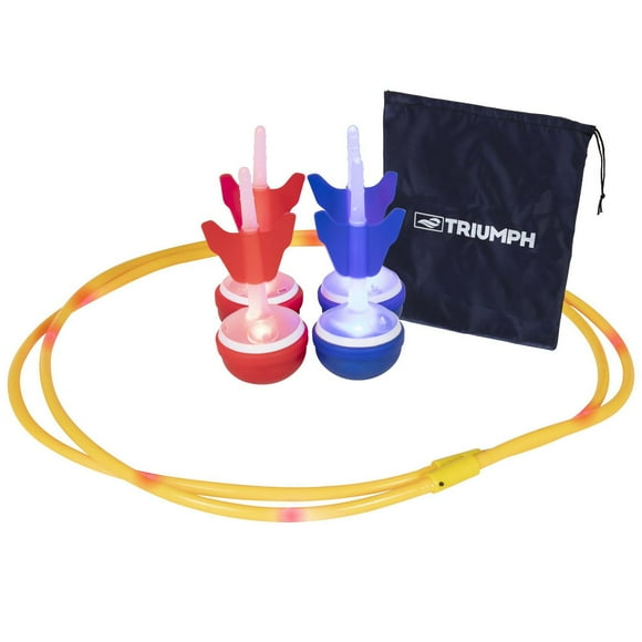 Triumph LED Backyard Outdoor Jumbo Size Darts Game Set - Red and Blue