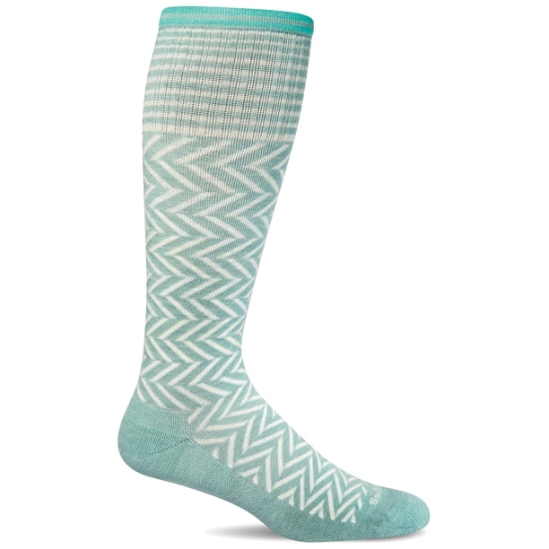 Calcetín de compresión Sockwell Chevron para mujer, talla S/M