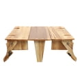 thumbnail image 5 of Panier de Pique-Nique Pliant Table 2-en-1 en Bois Panier de Rangement, 5 of 5