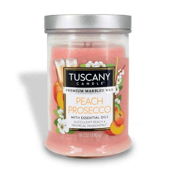 Peach Prosecco Long-Lasting Scented Jar Candle (18 oz)