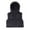 Black, variant on Tiijoy Toddler Boys Puffer Hooded Vest Winter Warm Sleeveless Zip Up Coat, Sizes 1-2