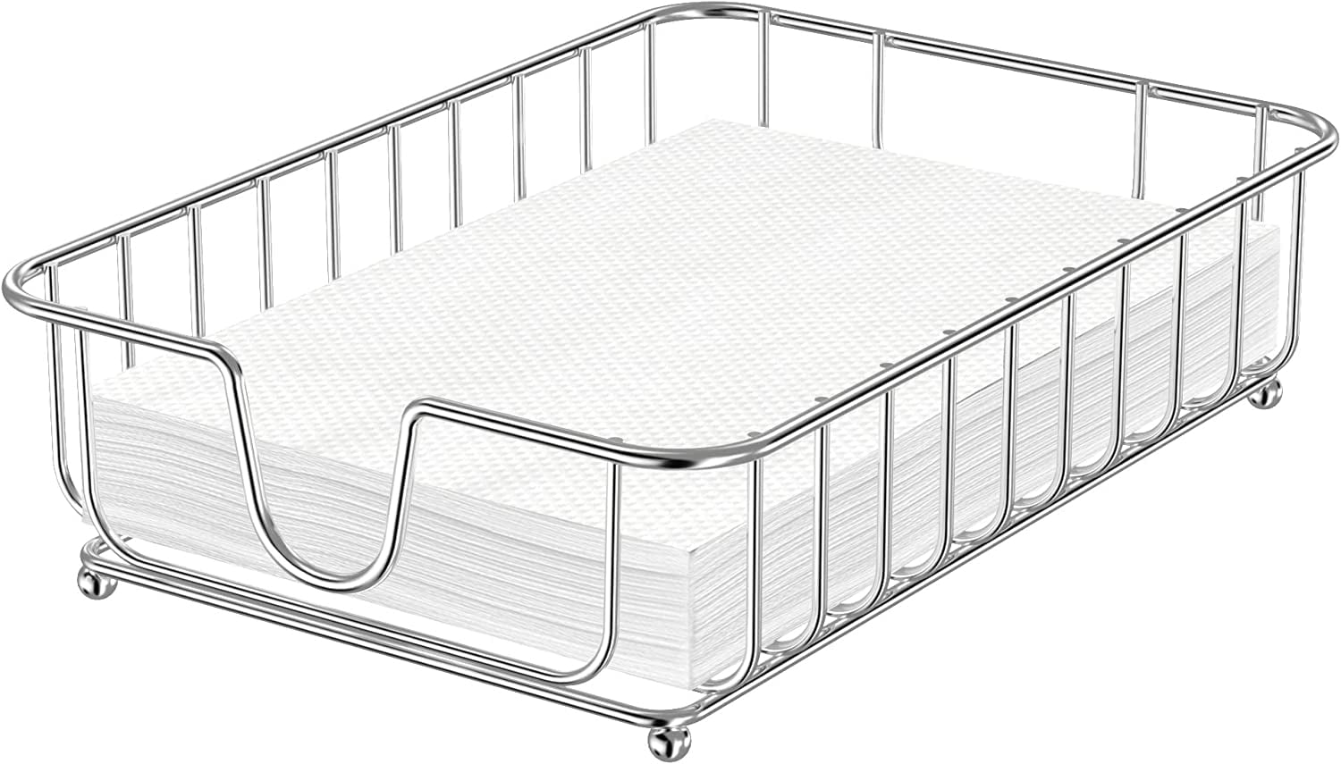 HBlife Guest Towel Holder, Bathroom Napkin Holder Tray, Metal Paper