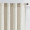 thumbnail image 1 of Cortinas Jinchan con forro beige, mezcla de lino, 50 x 240 cm, para sala de estar, 1 of 8